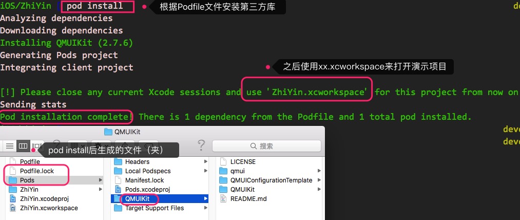 pod安装效果1