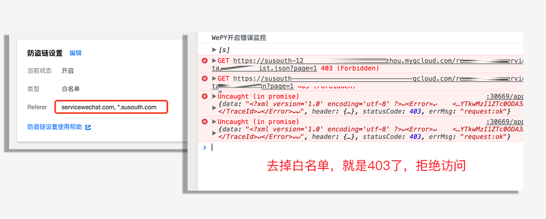 码农书籍,一起阅读,一起进步 @IT·平头哥联盟,赶紧在cos上配置了这个白名单