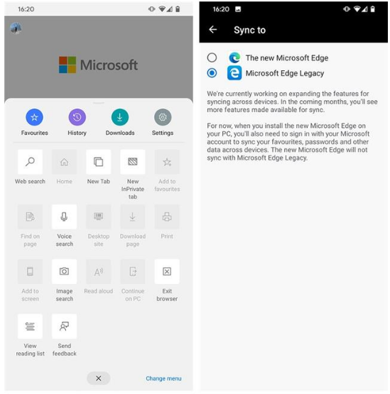 Edge Beta Android版更新已启用新图标Edge Beta Android版更新已启用新图标